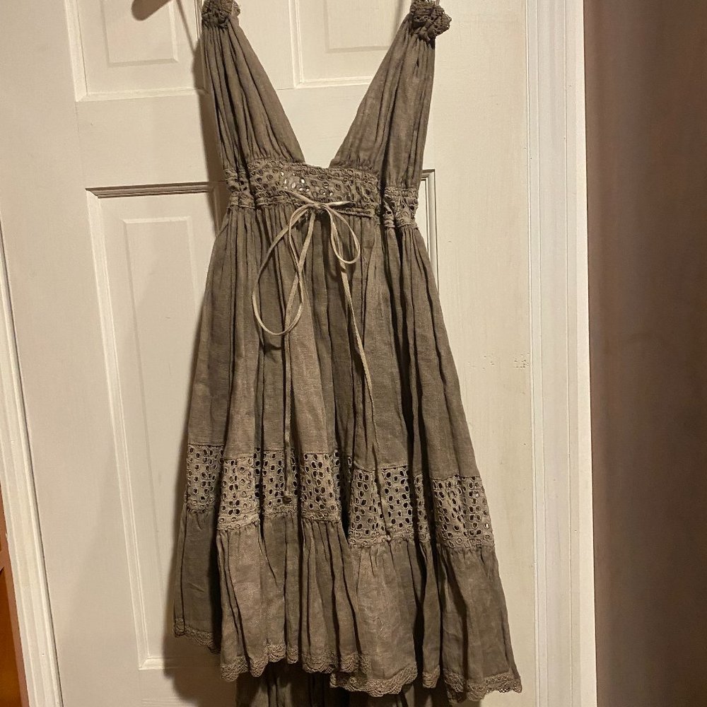 Sunday St Tropez Dress  - olive green